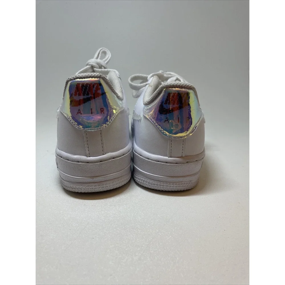 NIKE Air Force 1 Digital Swoosh Shoes - Iridescent‎ - Youth Size 4 - CW1577 100